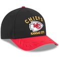 thumbnail image 3 of Men's New Era Black/Red Kansas City Chiefs 2025 NFL Draft 9FORTY A-Frame M-Crown Adjustable Hat, 3 of 5