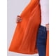 thumbnail image 5 of Abrigo de mujer INSPIRE CHIC de longitud media, con cuello alto, de un solo botón, abrigo de invierno, color naranja, talla S, 5 of 6