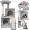 thumbnail image 5 of Alden Design 36" Cat Tree with Condo and Scratching Post Tower, Dark Gray, 5 of 9