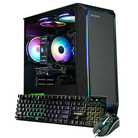 IPASON Gaming Desktop PC, AMD Ryzen 5 5500, GeForce GTX 1650 ,16GB DDR4, 1TB SSD, Windows 11 Home