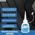 thumbnail image 4 of Jet Glue Instant - Colle CA Longue Durée - Action Rapide Polyvalente - Lot de 12, 4 of 4
