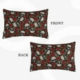 thumbnail image 2 of Lsque Red Rose Skull Pattern Pillow Case – Soft & Cozy Throw Pillow Cover, Hypoallergenic Cushion Case for Sleeping Women with Envelope Closure-16"x24", 2 of 6