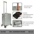 Weatherproof Vintage 20in Aluminum Carryon Luggage