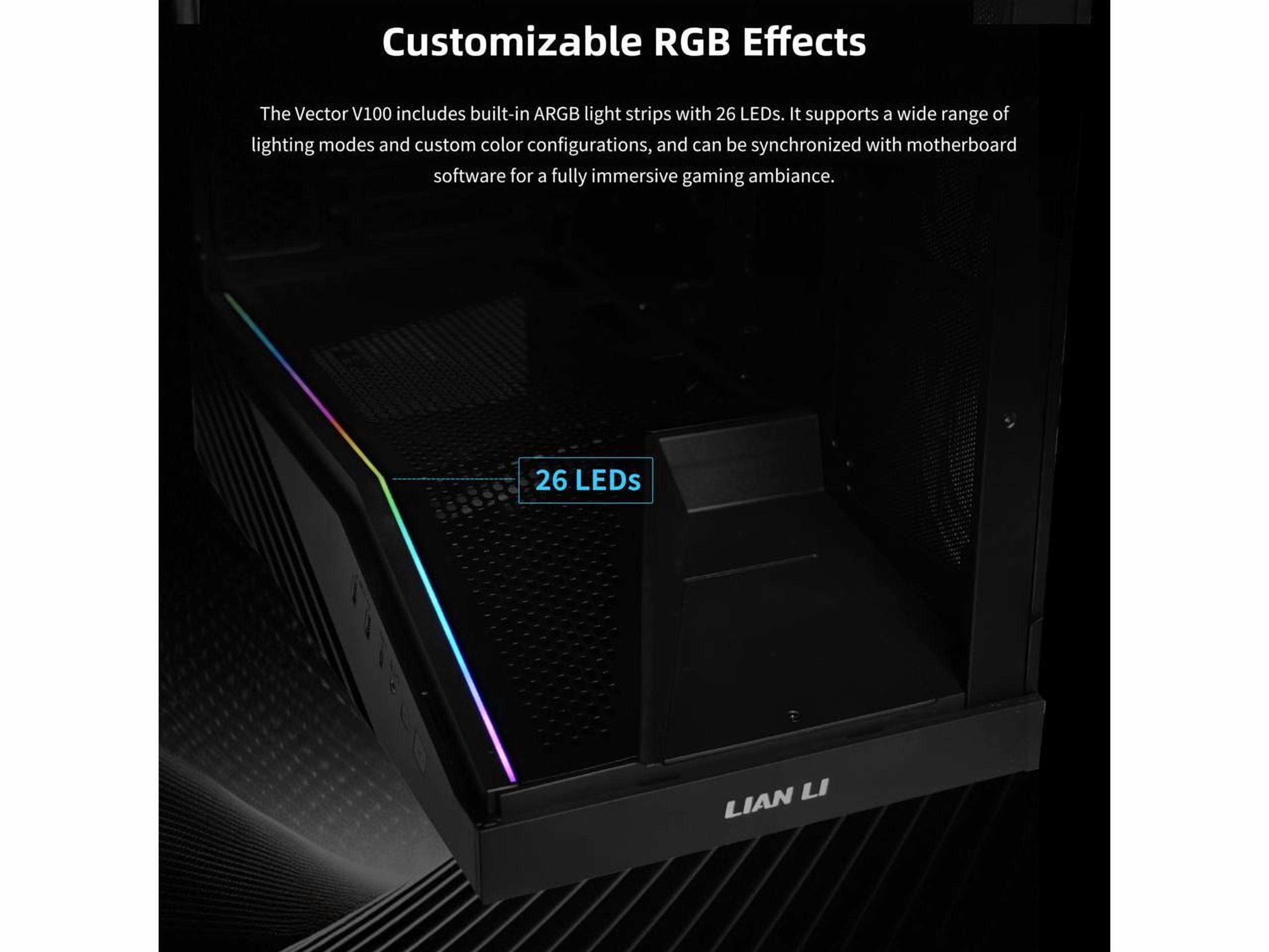 Lian Li V100RW V100 ATX Mid Tower PC Case White