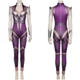 thumbnail image 3 of Disfraz de cosplay de Mileena Katana Kitana de Mortal Combat, mono sexy con máscara para mujeres adultas y niñas, ropa de fiesta de Halloween, juego de rol, 3 of 5