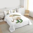 thumbnail image 3 of Homewish Cartoon Duck Animal Bedding Comforter Set, Cute Kawaii Goose Twin Comforter Sets, Teens Kids Boys Girls Reversible Bedding Set, Microfiber Bedroom Decor, 2pcs, 3 of 8