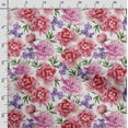 thumbnail image 3 of Soimoi Chinese Floral Printed, Japan Crepe SatinFabric, by The Yard 54 Inch Wide, Decorative Sewing Fabric for Dresses Kimonos Gowns, Pink, 3 of 5