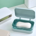 thumbnail image 7 of ACDANC Household Essentials Soap Bar Container Holder Case Travel Dish Storage Drainers Box Cover Dishes Plastic Soap Holder B, 7 of 7