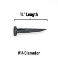 thumbnail image 3 of Fas-n-tite Specialty Cut Tacks, #14 x 3/4", Steel, Blued Finish, Black, 2.0 oz pack, 3 of 8