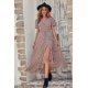 thumbnail image 5 of Vestido Largo Floral Cruzado con Cuello en V y Manga Corta PRETTYGARDEN, 5 of 8
