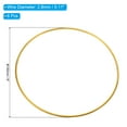 thumbnail image 2 of Unique Bargains 6 Inch Dream Catcher Rings, 6 Pcs Metal Macrame Wreath Floral Round Ring Hoop, Gold, 2 of 6