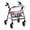 Father Christmas, variant on HELLHERO Non-Slip Fit Walker Rollator Seat Back Cover Walker Seat Cover Sunflowers for The Elderly Stretchable Material for Elderly Adults Dust Cover