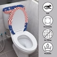 thumbnail image 3 of HELLHERO Stylish Gifts for Bathroom, Universal Elastic Fabric Bathroom Seat Covers, Stretch, Elastic Bottom, 2-Piece, 3 of 8
