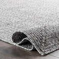 thumbnail image 4 of nuLOOM Wynn Braided Indoor/Outdoor Area Rug, 8' Square, Light Grey/Salt and Pepper, 4 of 4