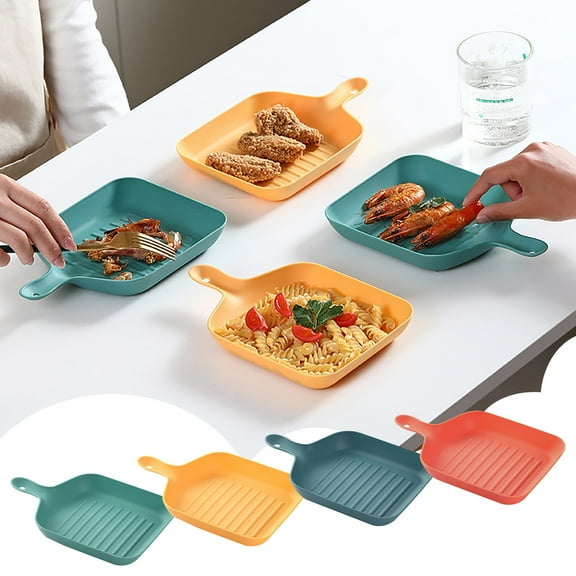 Versatile Plastic Serving Bowls - 10-Pack Multipurpose Fruit/Candy Trays for Parties, Snack Dishes and Seed Display Containers Candy Plates Seed Trays Dry Snack Household Party Serving Bowls (Blue)