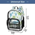 thumbnail image 4 of PVC Transparent Backpack Stylish & Durable Clear Backpack Perfect for School, Travel and Outings Adorable Ccartoon Dinosaur, 4 of 7