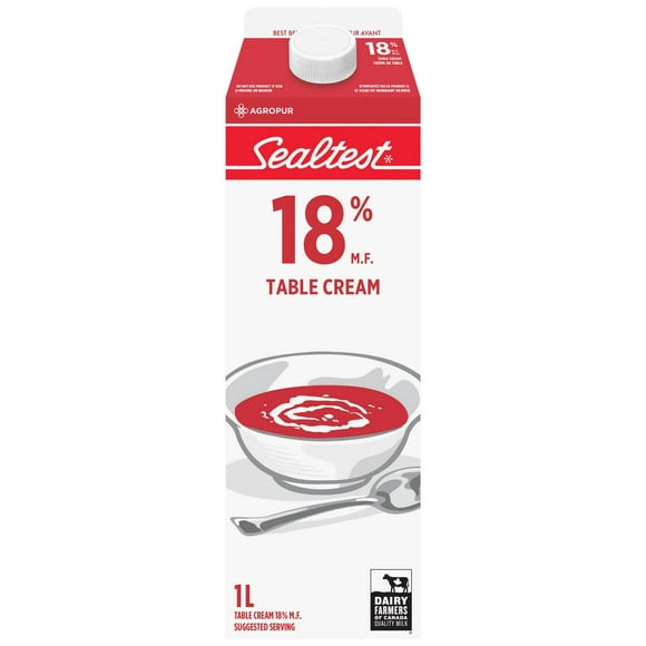 Sealtest 18% Table Cream, 1 L
