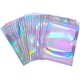 thumbnail image 1 of 100 Pieces Holographic Packaging Bags Storage Bag For Food (holographic Color 7.5*10cm), 1 of 5