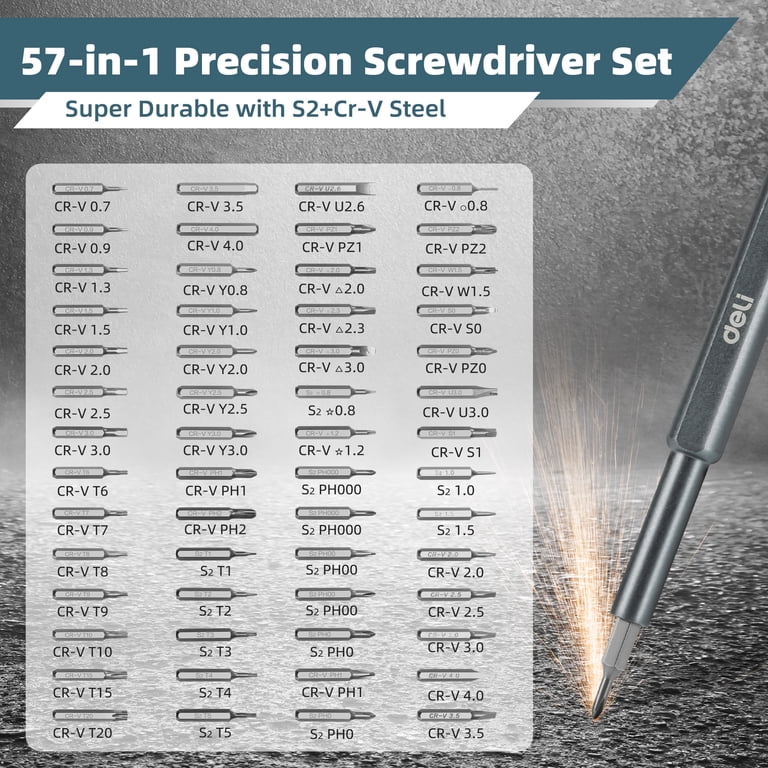 Deli 57-in-1 Precision Screwdriver Set with Magnetic Bits photo 2