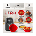 thumbnail image 3 of Plateau en Silicone (Lot de 2) - le Plateau en Silicone Réutilisable Parfait pour la Cuisson, 3 of 7