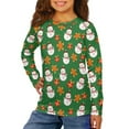 thumbnail image 2 of DISNIMO Christmas Snowman Tshirt for Kids Boys Long Sleeve Shirt Size 7-8 Shirts Boys Crew Neck T Shirt for Boys Long Sleeve Tops for Boys Loose Fit T Shirts for Birthday Tee Shirts Girls, 2 of 7