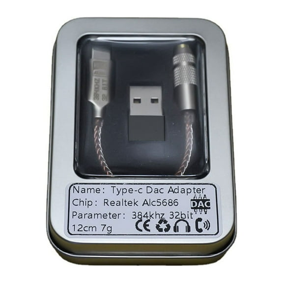ALC5686 USB Type C to 3.5mm DAC earphone Amplifie Headphone Amp Digital Decoder
