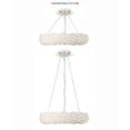 thumbnail image 3 of Crystorama Broche 6 Light Matte White Semi Flush Mount - 18"W x 3.75"H x 18"D, 3 of 8