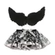 thumbnail image 5 of Vestido de tutú de Halloween para niñas, alas de plumas negras, falda de malla estampada de dos piezas para niños, cosplay de anime, 5 of 5