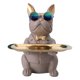 thumbnail image 1 of Estatua de resina Sunnimix Bulldog titular de llaves caramelo, 1 of 8