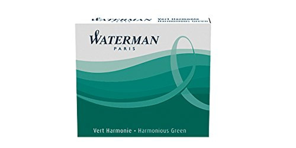 Waterman Fountain Pen Ink Cartridges Harmonie Green Mini New In Box  6