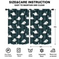 thumbnail image 2 of Blackout Kids Curtains,Black Dinosaurs Silhouette Pattern Childrens Insulated Curtains Set Of 2,Bedroom Essentials,Toddler Room Decor 52"x84", 2 of 5