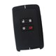 thumbnail image 3 of Funda para llave de coche, funda de silicona para llavero, protector único de 4 botones, regalo para coche Línea blanca negra, 3 of 9