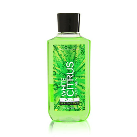 Bath & Body Works White Citrus for Men 10.0 oz 2 in 1 Hair & Body