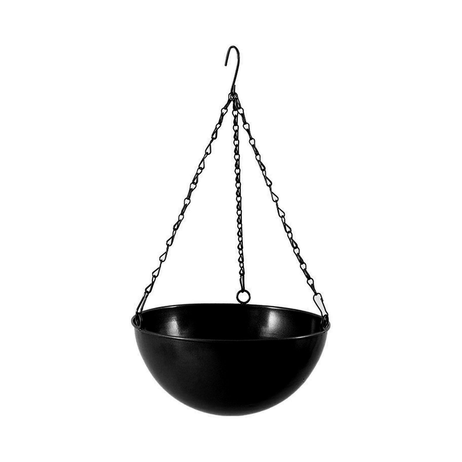 huntermoon Wrought Iron Flowerpot, Hanging Basket, Hanging Hanging Pot