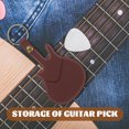 thumbnail image 4 of PU Leather Guitar Picks Case Guitar Picks Holder Portable Guitar Pick Case with Key Chain, 4 of 8