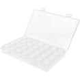 thumbnail image 1 of 28 Grids Clear Plastic Organizer Container Storage, Diamond Painting Boxes for DIY Art Craft Nail Diamonds Bead Storage(Transparent), 1 of 7