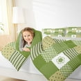 thumbnail image 4 of jejeloiu Modern Geometric Plaid Full Size Comforter Sets,Retro Rhombus Pattern Bedding Comforter Set,Green Polka Dots Bedding Sets For Girls Boys,Super Cozy Room Decor Reversible,3 Pieces, 4 of 8