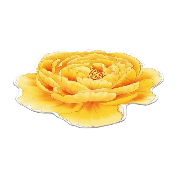 Alfombra Con Flores En 3D Transferidas Térmicamente Para Salón, Dormitorio, Sofá Y Coche