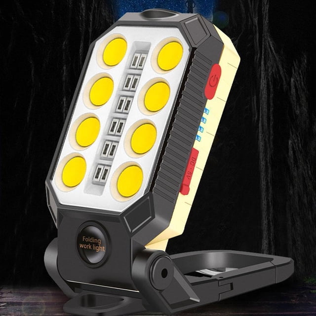 Luz De Trabajo Lámpara Luz de trabajo LED COB linterna magnética portátil impermeable para acampar al aire libre
