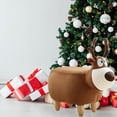 thumbnail image 1 of Taburete otomano perfecl con forma de ciervo navideño taburete de Navidad taburete de ocio cómodo para cambiar zapatos Reposapiés para El hogar Sin almacenamiento, 1 of 8