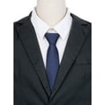 thumbnail image 4 of CORBATA PREHECHA INSPIRE CHIC PARA HOMBRES, CORBATA AJUSTABLE CON CREMALLERA PARA NEGOCIOS FORMAL, AZUL MARINO, TALLA ÚNICA, 4 of 4
