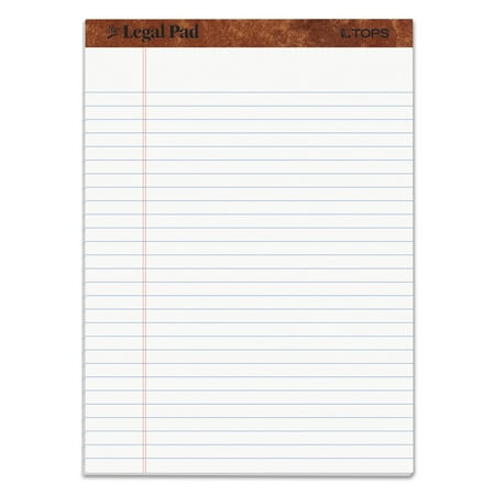 Ampad Legal Pad - TOPS Paper Pads, Legal Rule, Letter Size, 50 Sheet Pads, Dozen