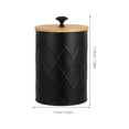thumbnail image 2 of NICEXMAS Black Metal Airtight Kitchen Canister Storage Jar for Coffee, Tea,, 2 of 8