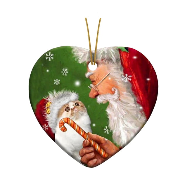 Gibobby Decoración realista Atmósfera Adornos Colgante de Papá Noel y Creativo Árbol de Navidad cálido(C)