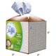 thumbnail image 5 of Tissue Box Cover, [Refined] Modern PU Leather Square Tissue Box Holder - Decorative Holder/Organizer for Bathroom Countertop, Bedside Tables, Office a, 5 of 5
