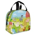 thumbnail image 2 of Kuqiui Farm Animals 3 Print Lunch Bag Lunch Box for Women & Men,Large Capacity Insulated Lunch Bag for Adult,Leakproof Reusable Lunch Tote Bags for Work/Office/Travel/Picnic, 2 of 8