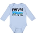 thumbnail image 3 of Inktastic Future Pit Crew Blue Race Car Boys or Girls Long Sleeve Baby Bodysuit, 3 of 5