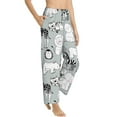 thumbnail image 2 of Uemuo African Animals Pattern Women's Wide Leg Palazzo Lounge Pants with Pockets Light Weight Loose Comfy Casual Pajama Pants-XX-Large, 2 of 9