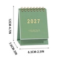 thumbnail image 2 of Small Desk Calendar 2027, Compact Desktop Design with Foldable Stand, Modern English Monthly Calendar for Office Home Study, Paper Desk Decor, Practical Gift for Colleagues, Students, Family, 2 of 7