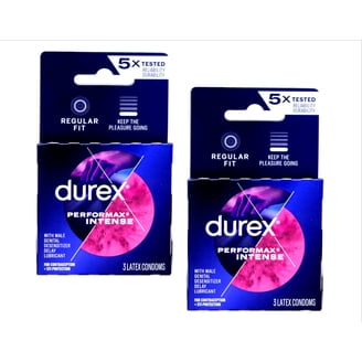 Durex Performax Intense Premium Lubricated Latex Condoms - 3 Ea -  Walmart.com